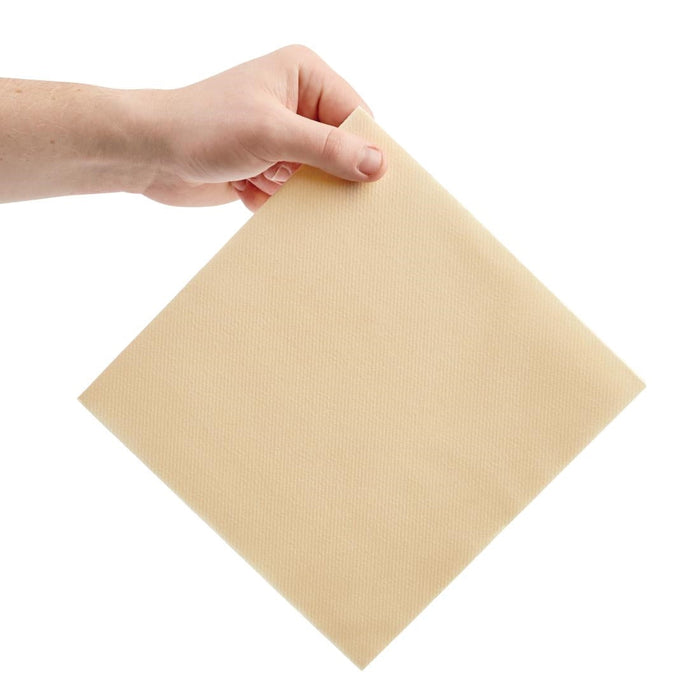 Fiesta Recyclable Premium Tablin Dinner Napkin Cream 40x40cm Airlaid 1/4 Fold (500 Pack) Fiesta Recyclable