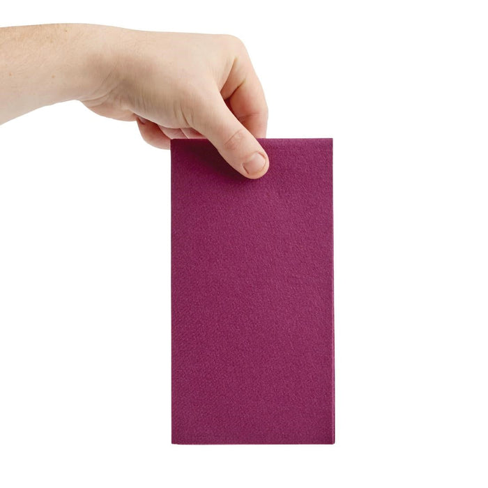 Fiesta Recyclable Premium Tablin Dinner Napkin Plum 40x40cm Airlaid 1/8 Fold (500 Pack) Fiesta Recyclable