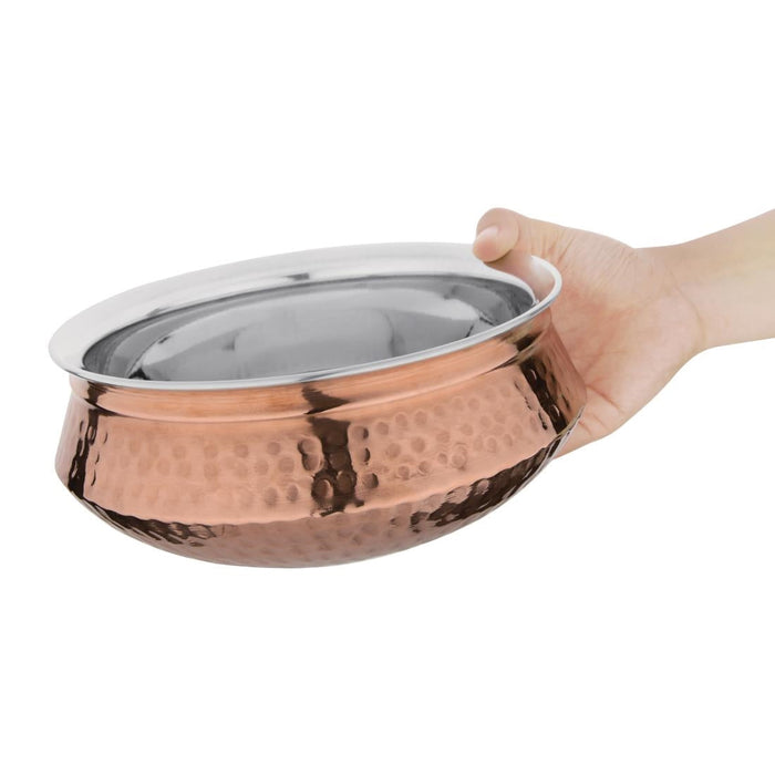 Olympia Large Handi Serving Dish Copper 1.5Ltr Olympia