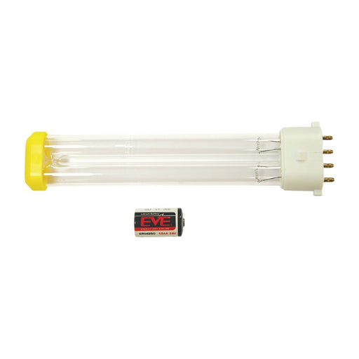 Replacements bulb and battery. Yellow end cap