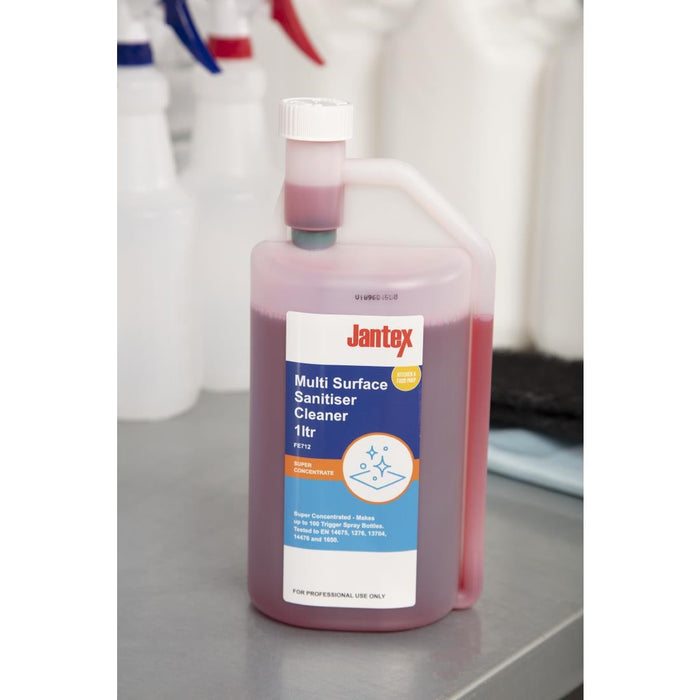 Jantex Kitchen Cleaner and Sanitiser Super Concentrate 1Ltr Jantex