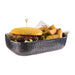 APS Hammered Serving Bowl Black 155 x 230mm APS