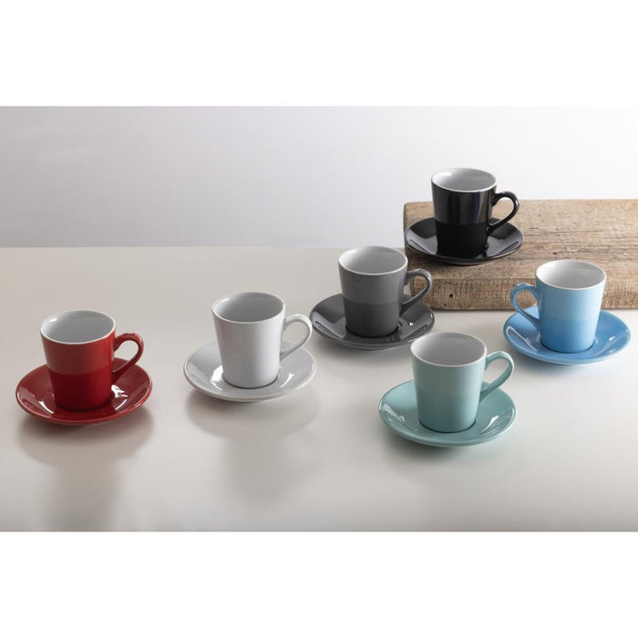 Olympia Cafe Flat White Saucer Black (12 Pack) Olympia