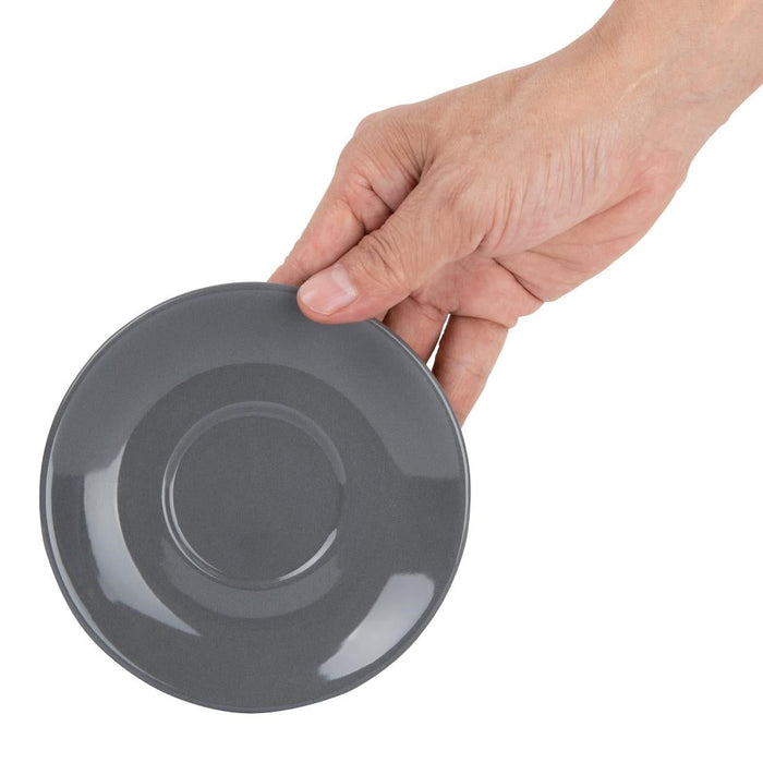 Olympia Cafe Charcoal Saucer 131mm 5 3/10" (12 Pack) Olympia