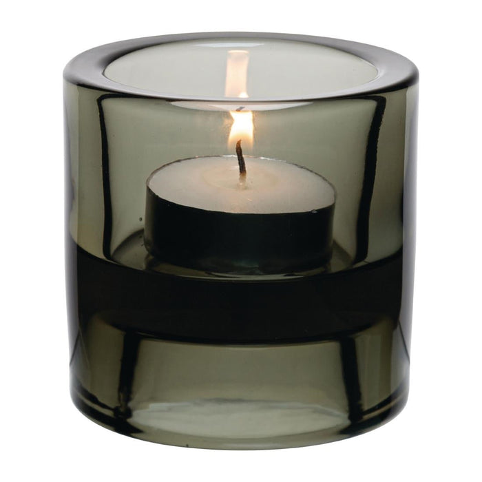 Utopia Black Double Ended Tealight Holders 70mm (12 Pack) Utopia