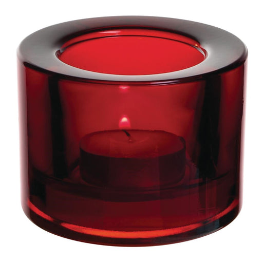Utopia Chunky Red Tealight Holders (12 Pack) Utopia