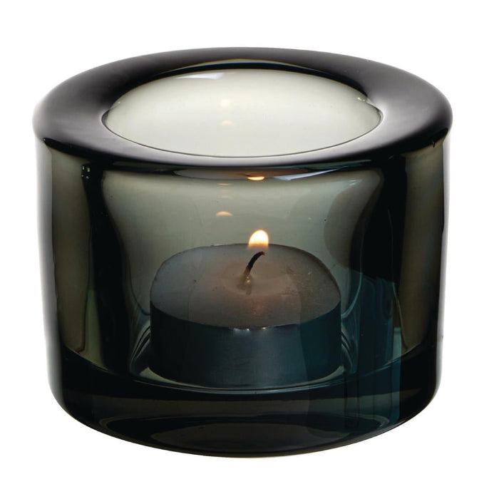 Utopia Chunky Black Tealight Holders (12 Pack) Utopia