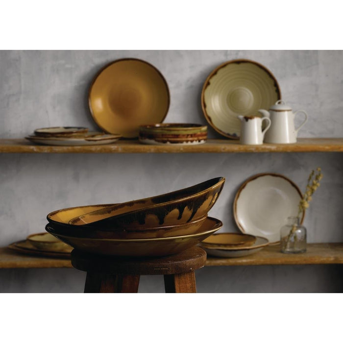 Dudson Harvest Organic Bowls Mustard 253mm (12 Pack) Churchill