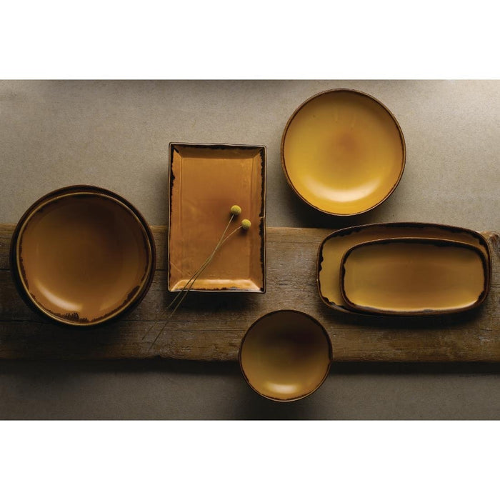 Dudson Harvest Coupe Bowls Mustard 182mm (12 Pack) Churchill