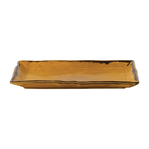 Dudson Harvest Rectangular Trays Mustard 345x233mm (6 Pack) Churchill