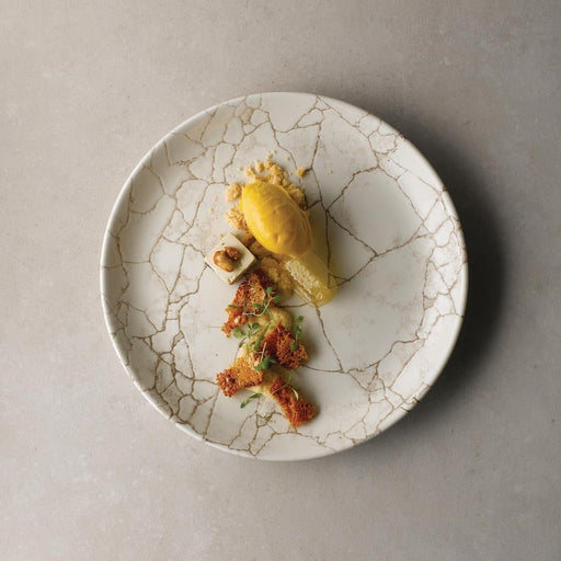 Studio Prints Kintsugi Agate Grey Coupe Plates 288mm (12 Pack) Churchill