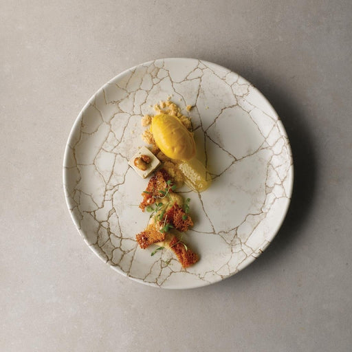 Studio Prints Kintsugi Agate Grey Coupe Plate 217mm (12 Pack) Churchill