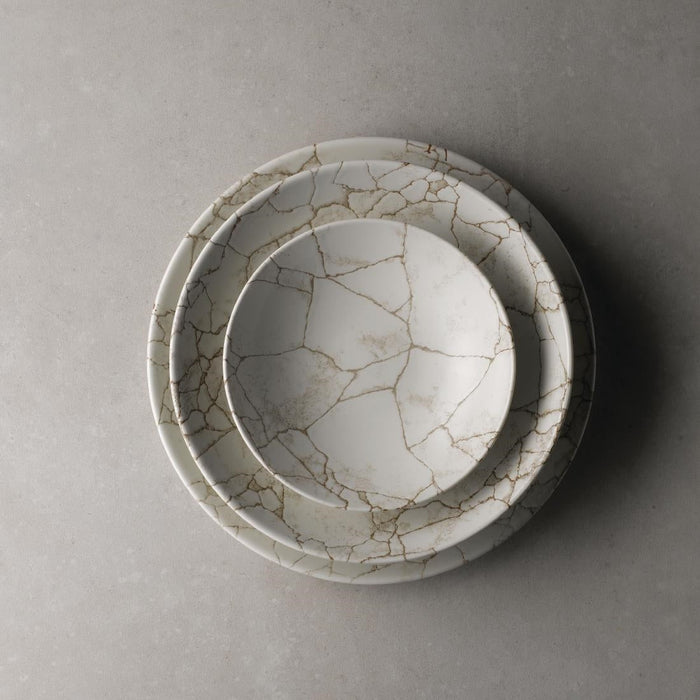 Studio Prints Kintsugi Agate Grey Coupe Plates 288mm (12 Pack) Churchill
