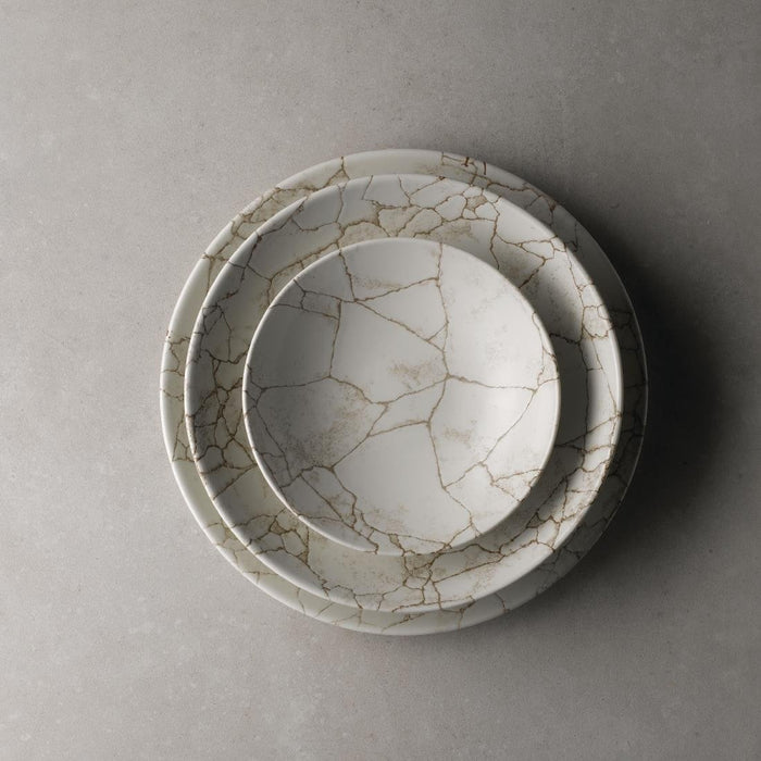 Studio Prints Kintsugi Agate Grey Coupe Plates 260mm (12 Pack) Churchill