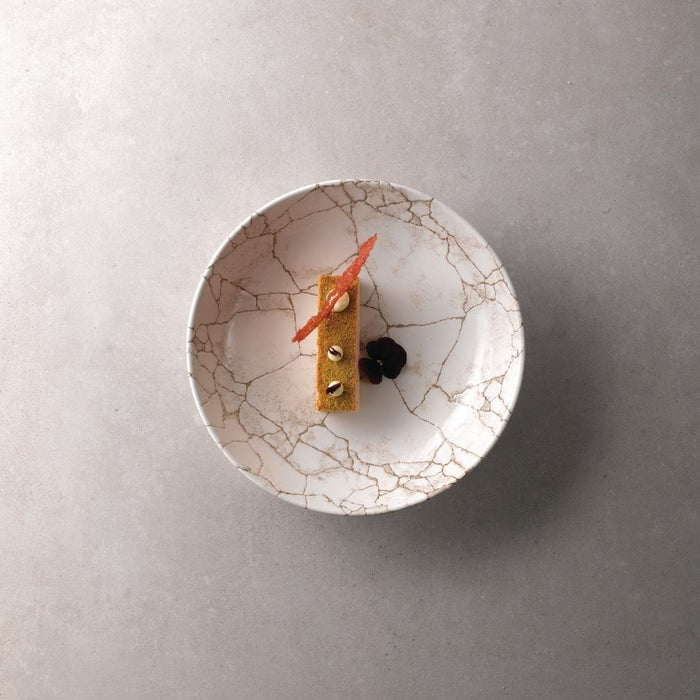 Studio Prints Kintsugi Agate Grey Coupe Bowls 182mm (12 Pack) Churchill