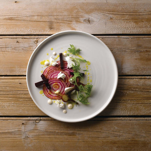 Churchill Vellum Walled Plates White 260mm (6 Pack) Churchill