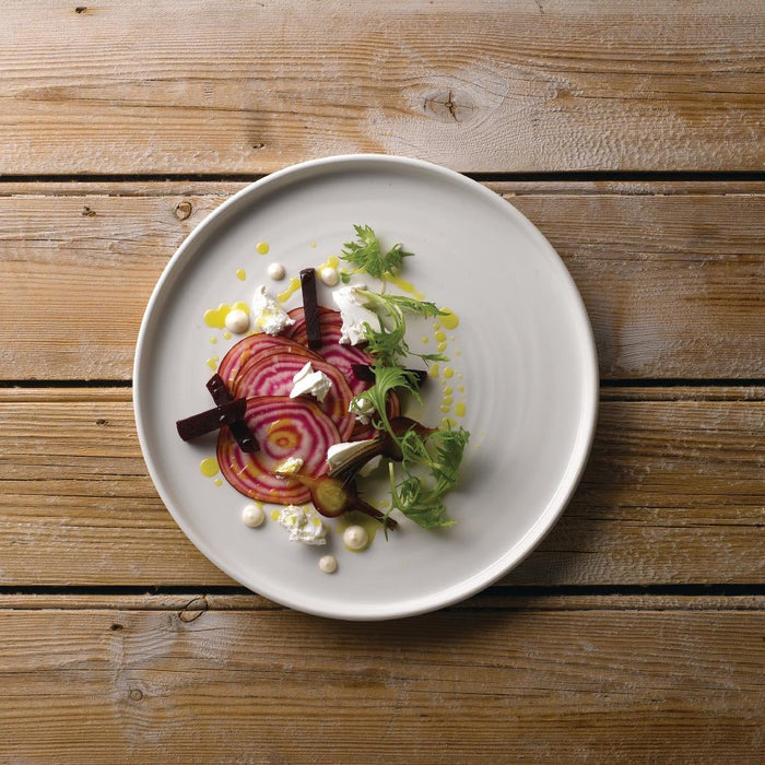 Churchill Vellum Walled Plates White 260mm (6 Pack) Churchill