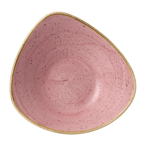 Churchill Stonecast Triangle Bowls Petal Pink 21oz (12 Pack) Churchill