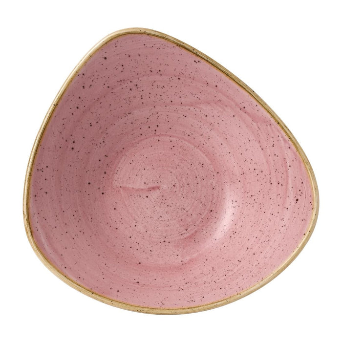 Churchill Stonecast Triangle Bowls Petal Pink 21oz (12 Pack) Churchill