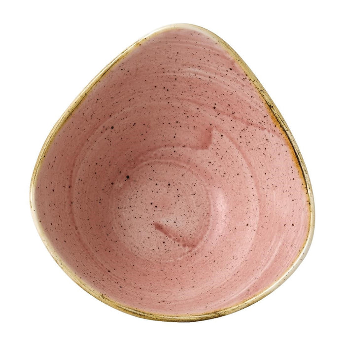 Churchill Stonecast Triangle Bowls Petal Pink 9oz (12 Pack) Churchill
