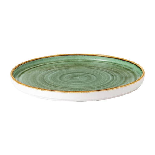 Stonecast Samphire Green Walled Plates 10 1/4 " (6 Pack) Churchill