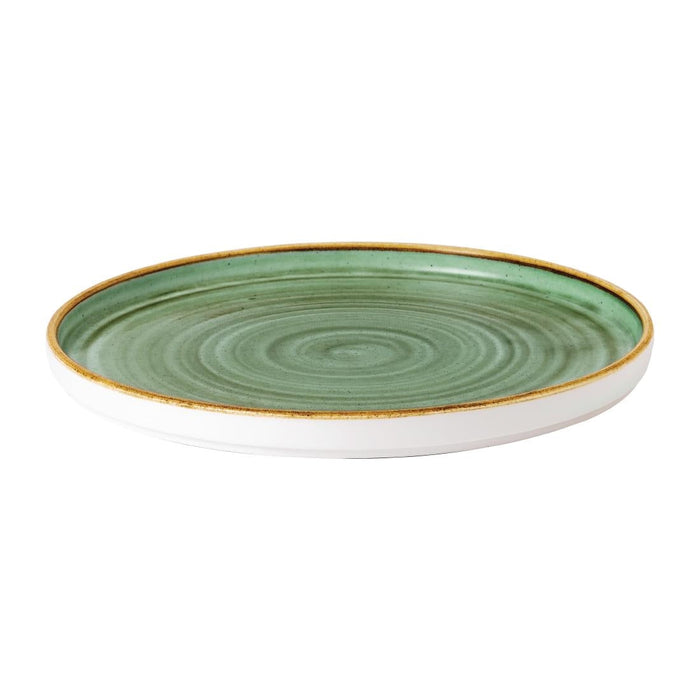 Stonecast Samphire Green Walled Plates 10 1/4 " (6 Pack) Churchill