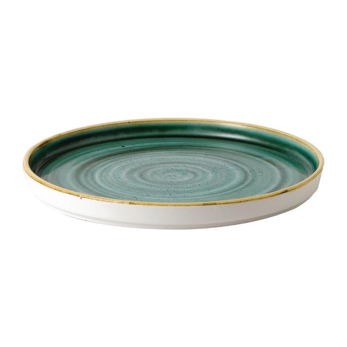 Stonecast Samphire Green Walled Plates 8 1/4 " (6 Pack) Churchill