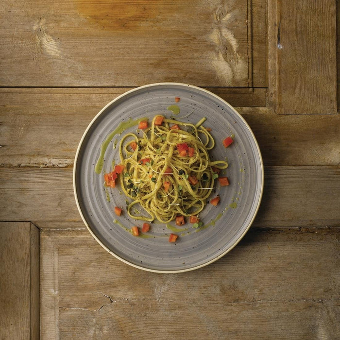Stonecast Peppercorn Grey Walled Plates 6 1/8 " (6 Pack) Churchill