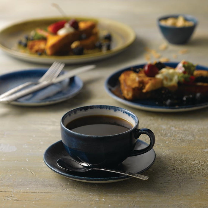 Stonecast Plume Ultramarine Cappuccino Cup 12oz (12 Pack) Churchill