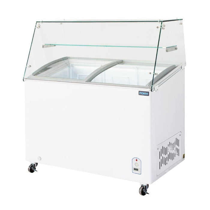 Polar G-Series Display Chest Freezer with Glass Surround 200Ltr Polar