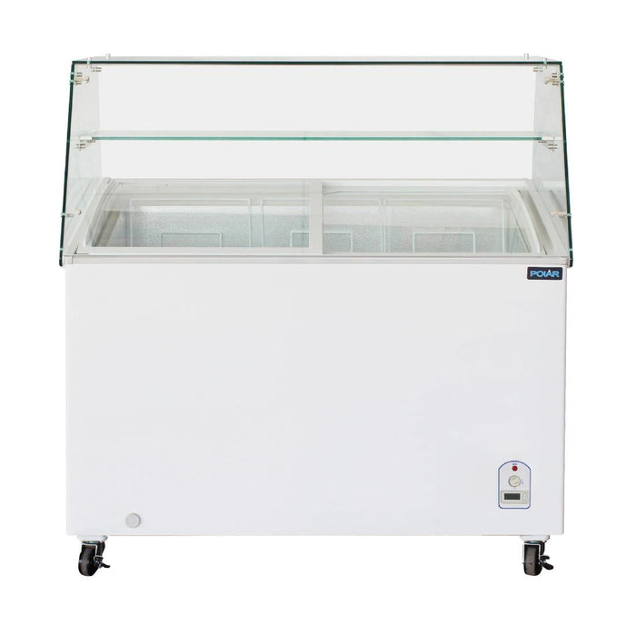 Polar G-Series Display Chest Freezer with Glass Surround 200Ltr Polar
