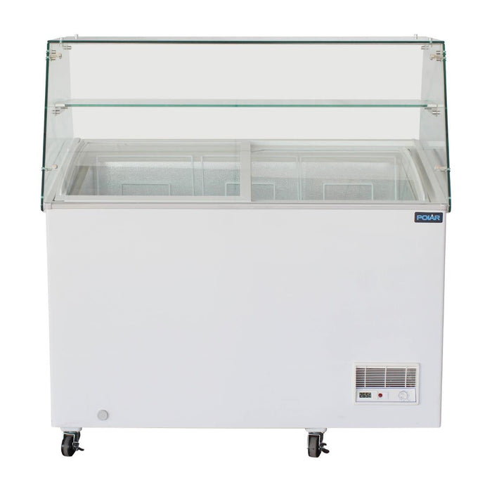 Polar G-Series Display Chest Freezer with Glass Surround 270Ltr Polar