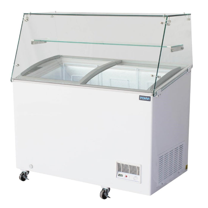 Polar G-Series Display Chest Freezer with Glass Surround 270Ltr Polar
