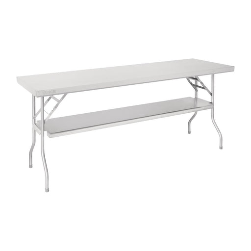 Vogue Stainless Steel Folding Work Table 1830x610x780mm Vogue