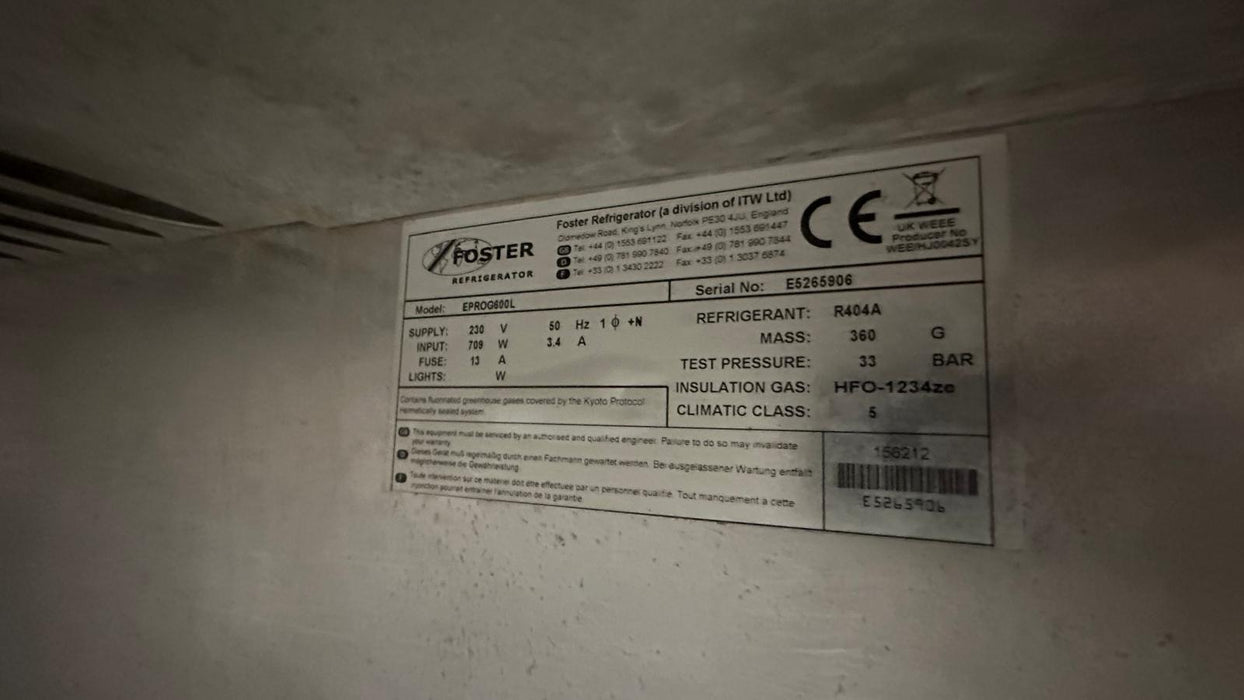 Commercial Foster EPROG600L Upright Freezer - Refurbished Canmac Catering Equipment