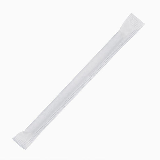 Fiesta Compostable Individually Wrapped Paper Cocktail Stirrer Straws Black (250 Pack) Fiesta Compostable