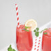 Fiesta Compostable Individually Wrapped Paper Straws Red Stripes (250 Pack) Fiesta Compostable