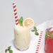 Fiesta Compostable Individually Wrapped Paper Smoothie Straws Red Stripes (250 Pack) Fiesta Compostable