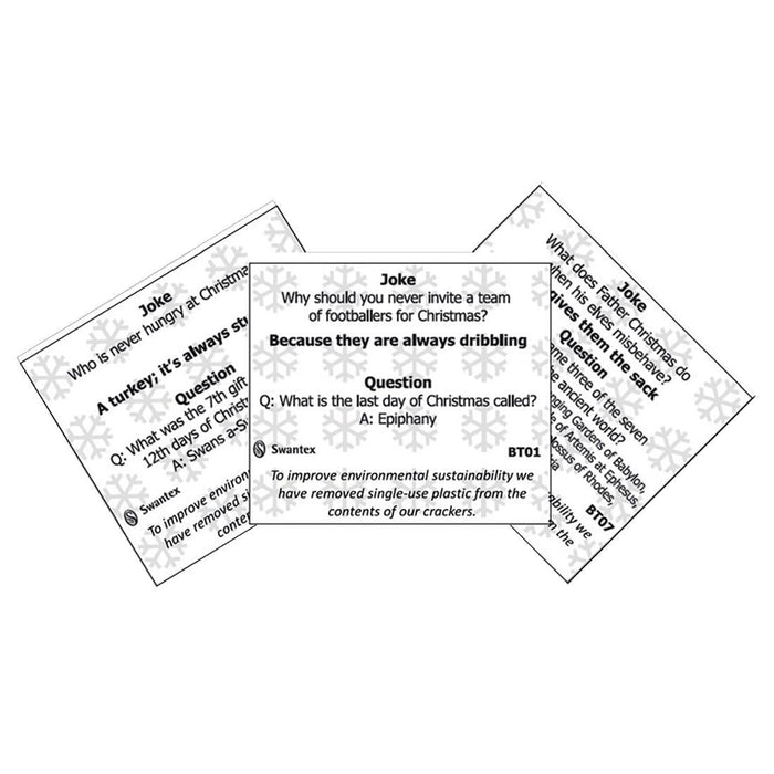 Swantex Bright Stars Christmas Crackers 9" - Content 1 (Pack 100) Swantex