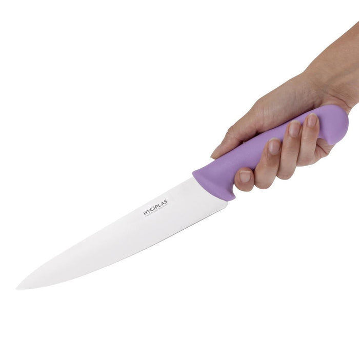 Hygiplas Cooks Knife Purple 21.8cm Hygiplas