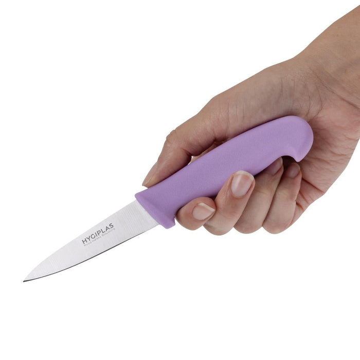 Hygiplas Paring Knife Purple 8.3cm Hygiplas
