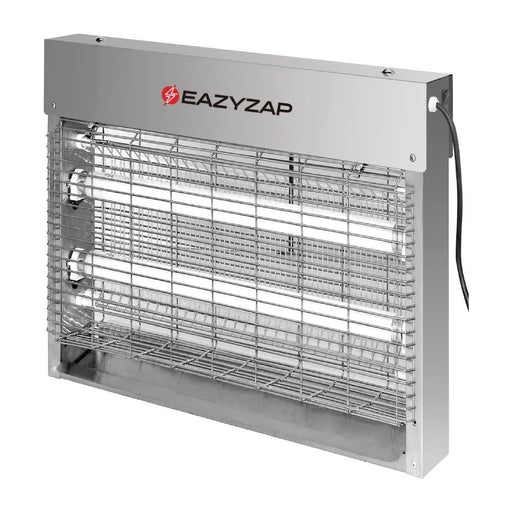 Eazyzap Energy Efficient Stainless Steel LED Fly Killer 30m² Eazyzap