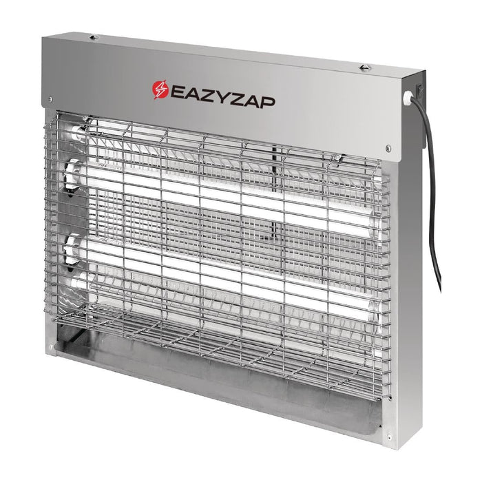 Eazyzap Energy Efficient Stainless Steel LED Fly Killer 30m² Eazyzap