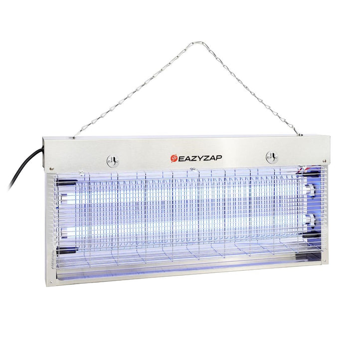 Eazyzap Energy Efficient Stainless Steel LED Fly Killer 150m² Eazyzap