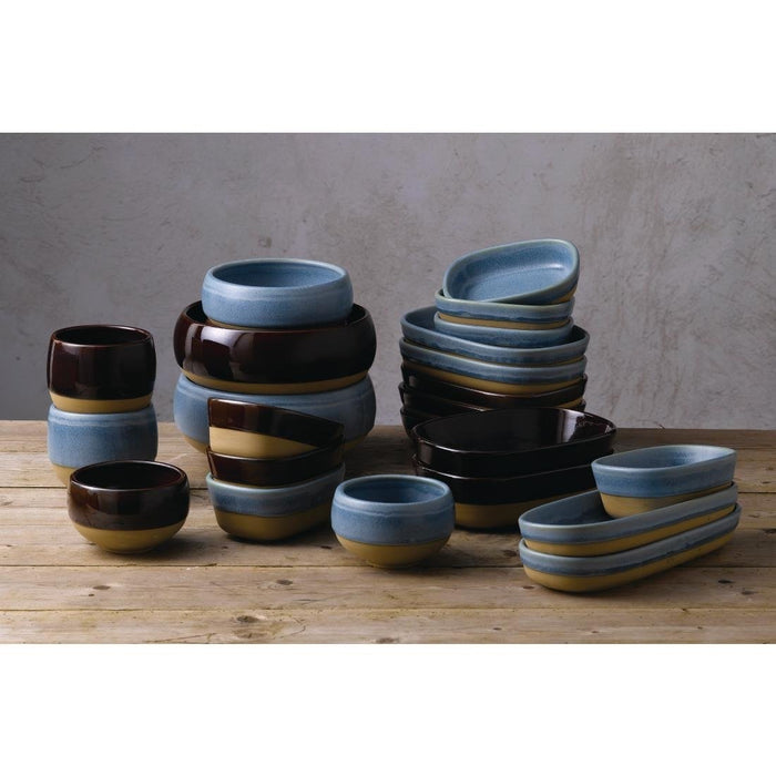 Churchill Emerge Cinnamon Brown Dishes 120x90mm (6 Pack) Churchill