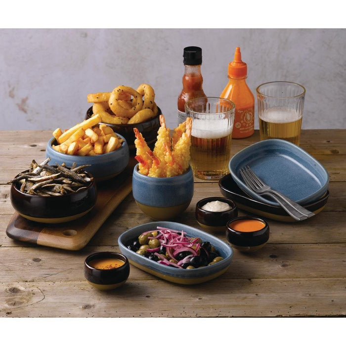 Churchill Emerge Cinnamon Brown Trays 120x90mm (6 Pack) Churchill