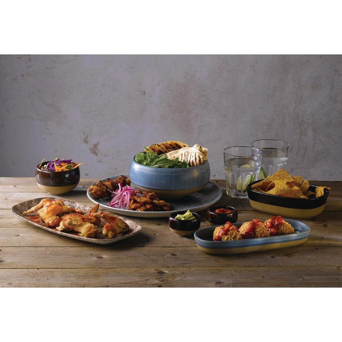 Churchill Emerge Cinnamon Brown Dishes 120x90mm (6 Pack) Churchill