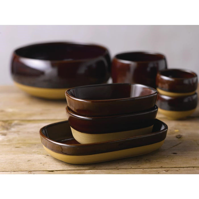 Churchill Emerge Cinnamon Brown Trays 120x90mm (6 Pack) Churchill