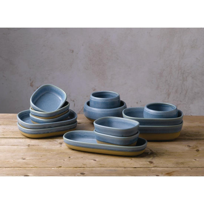 Churchill Emerge Oslo Blue Dishes 170x120mm (6 Pack) Churchill