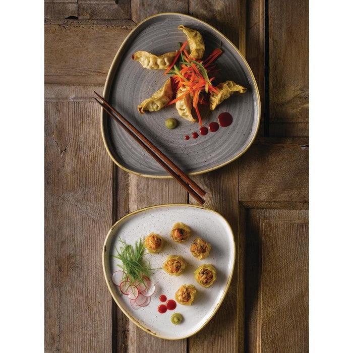 Churchill Stonecast Triangle Walled Chefs Plates 200mm (6 Pack) Churchill